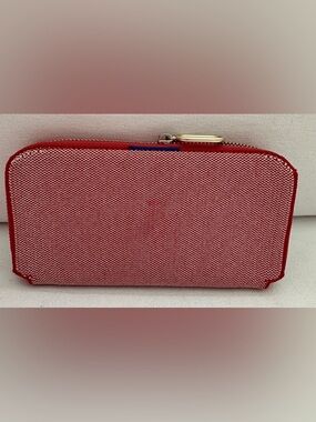 Rothy's Red Gingham Zip Wallet